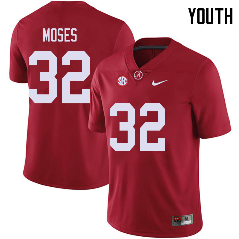 Youth #32 Dylan Moses Alabama Crimson Tide College Football Jerseys Sale-Red